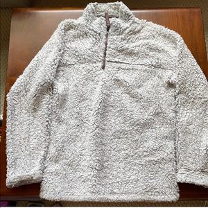 True Grit Fluffy Collared Sweatshirt
